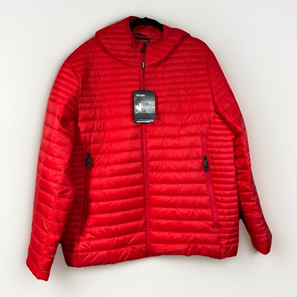 Pajar Red Quilted Puffer Jacket